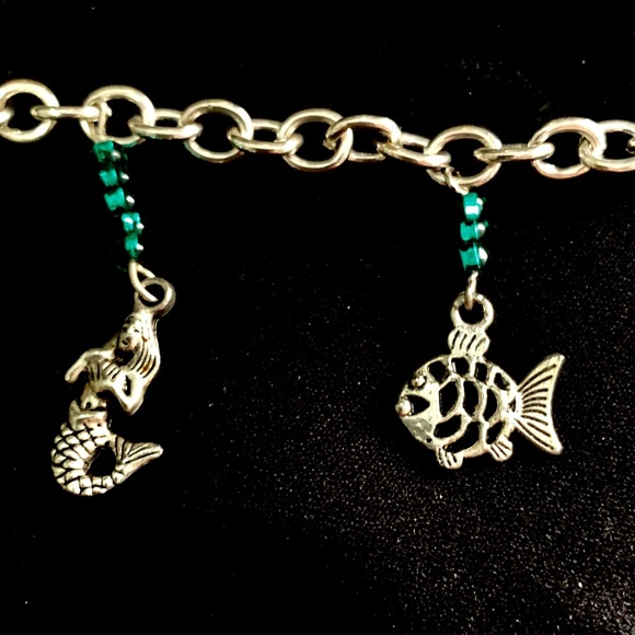 Ocean charm bracelet mermaid starfish sea shell - Picture 5 of 6